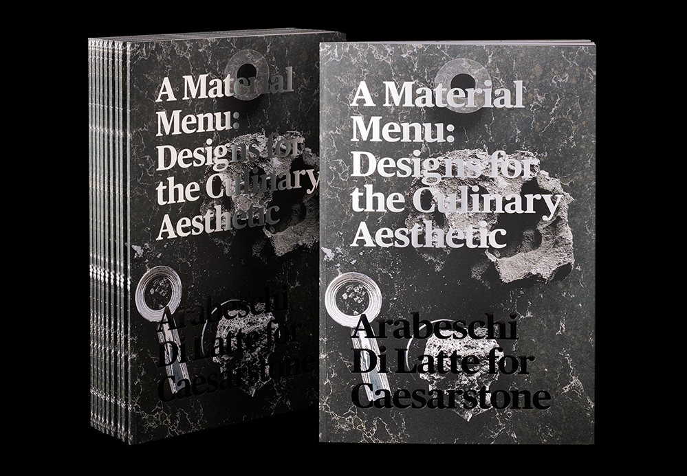A Material Menu: Designs for the Culinary Aesthetic by Caesarstone, Arabeschi di Latte